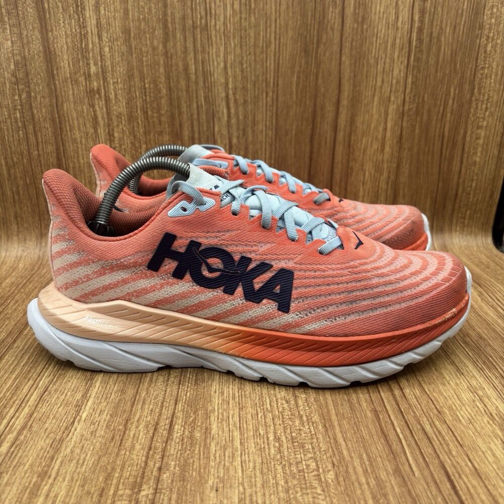 Hoka One Mach 5 1127894 CPPF Sneakers Women's Camellia Peach Running Shoes 10 B
